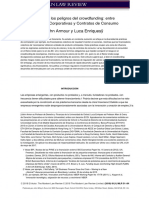 La Promesa y Los Peligros Del Crowdfunding - Entre Las Finanzas Corporativas y Los Contratos de Consumo