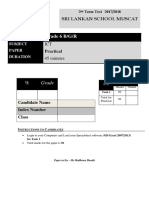 ICT Grade 6 - Practical - Term 2 2017 2018 - 2
