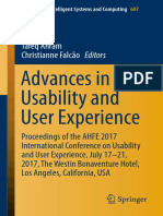 Advances in Usability and User Experience: Tareq Ahram Christianne Falcão Editors