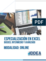 Especializacion en Excel - IDDEA