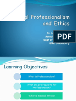 Medical Professionalism and Ethics