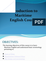 Basic Maritime English Training