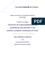 TFM Máster PI - Exención de Responsabilidad de Los Intermediarios