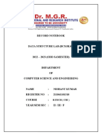 Data Structure Record