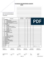 F-075-Check List For Reinforced Concrete Work