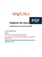 Registre de Sécurité Obligatoire Gratuit 1