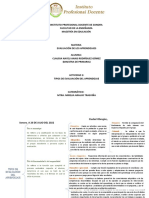 Actividad 2. - Tipos de Evaluación Del Aprendizaje