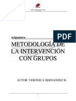 Modulo Metodologia de Intervencion Con Grupos