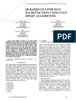 Matlab Based GUI For ECG Arrhythmia Detection Using Pan-Tompkin Algorithm