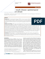 Hand, Foot and Mouth Disease: Spatiotemporal Transmission and Climate