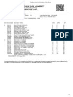 2ND Year Pulkit Savitribai Phule Pune University, Online Result