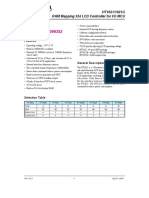 Patented PAT No.: TW 099352: HT1621/1621G RAM Mapping 324 LCD Controller For I/O MCU