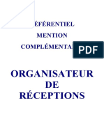 Referentiel Mention Complementaire Organisateur de Receptions