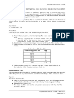 Dynamic Cone Penetrometer Procedure