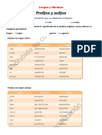 Prefijos y Sufijos