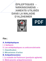 Antiépileptiques Antiparkinsoniens Alzheimer