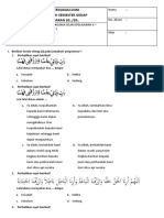 Soal PTS PAI Kelas 1 Genap K13