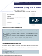 Configuration Syslog, NTP, SNMP Switch Cisco