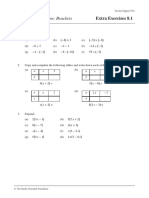 Extra Unit 8 Algebra Brackets