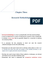 Chapter Three Research Methodologies