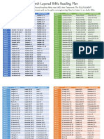 Layered Bible Reading Schedule