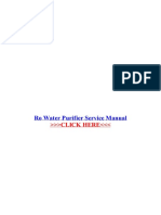 Dokumen - Tips Ro Water Purifier Service Manual Following Recommended Filter Membrane