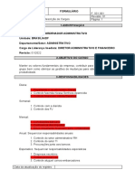 Descrição de Cargos - Administrativo 