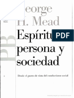 01 Mead G Espiritu Persona y Sociedad