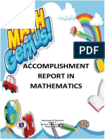 Accomplishment Report in Mathematics