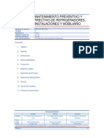 PNO FH 23 CZM Mantenimiento Preventivo y Correctivo de Refrigeradores