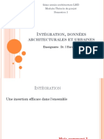 Intégration, Données Architecturales, Urbaines Et Topographiques