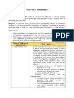 Assessment of Student Learning 3 - Traditional Assessments