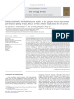 Isotope Systematics and Fluid Inclusion