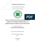 Factores Asociados Al Desarrollo de Hepatotoxicidad