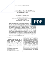 A New Route For Direct Electroless Ni-P Plating On Magnesium Alloys