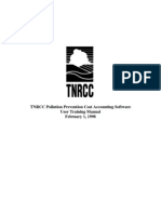 TNRCC Pollution Prevention Cost Accounting Software User Training Manual February 1, 1998