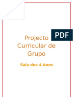 Projecto Curricular de Grupo 4 Anos