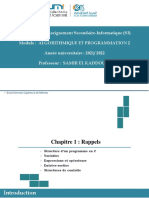 Cours Algo-Pro2 - LE-Informatique - Partie I