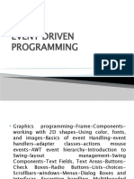 Event Driven Programming Unit 5