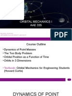 Orbital Mechanics I 2022