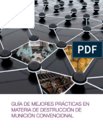 Mejores Prácticas en Materia de Destrucción de Munición Conveccional