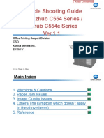 Bizhub C554 Series Bizhubc554e Trouble Shooting Guide Ver.1.1