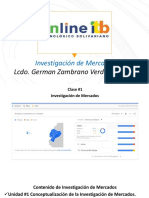 Clase 1 Investigación de Mercado