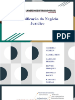 Classificação Do Negócio Jurídico