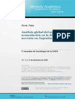 ROMA PABLO - Privatizaciones, Analisis de Modelo de Acumulacion