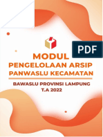 Buku Saku Pengelolaan Arsip Bagi Panwaslu Kecamatan - Lampung - Designed