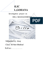 Bill Management Anuj