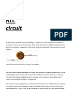 RLC Circuit: A Series RLC Network (In Order) : A Resistor, An Inductor, and A Capacitor