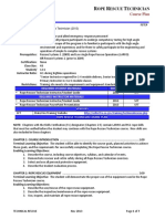 Rope Rescue Technician Course Plan