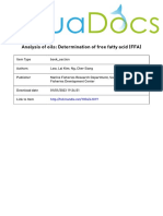 Analysis of Oils: Determination of Free Fatty Acid (FFA)